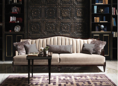 Four Seater Sofa 4 Seater Side table Complete e Gray Wood Fabric Sofa